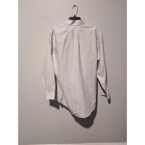 Brooks Brothers Dress Shirt Mens 16.5 33 Regent Blue Plaid, Button Down Non-Iron - Picture 2 of 7